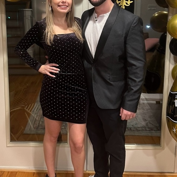 H&M Velvet Studded Dress - Picture 3 of 3